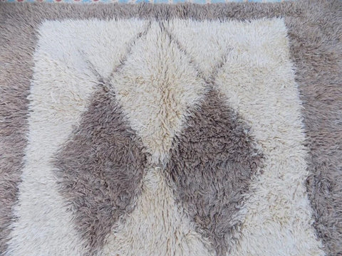 Beni ourain rug- Moroccan Rug- Custom size rug-Berber Rug - Custom rug- rugs for living room, Genuine lamb wool- Contemporary rug- All wool