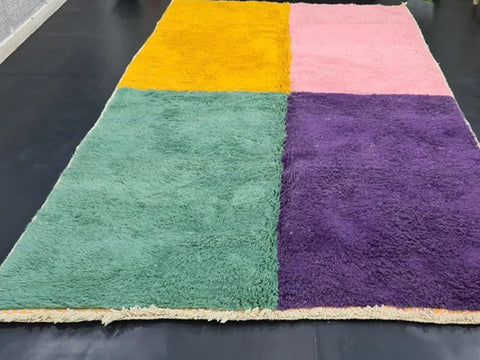 Beni ourain rug- Moroccan Rug- Custom size rug-Berber Rug - Custom rug- rugs for living room, Genuine lamb wool- Contemporary rug- All wool