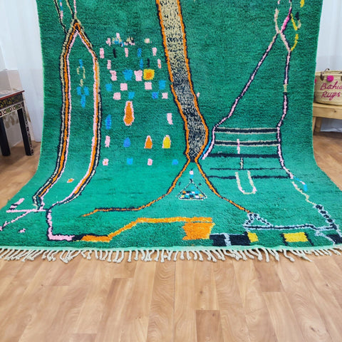 Moroccan rug - Black  rug- Authentic Moroccan Rug- Beni Rug-Berber Rug- Large Moroccan Rug- Custom rug