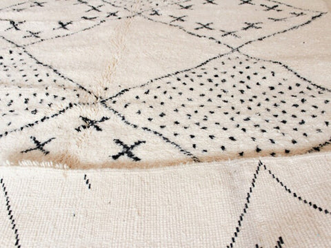 Beni ourain rug- Moroccan Rug- Custom size rug-Berber Rug - Custom rug- rugs for living room, Genuine lamb wool- Contemporary rug- All wool
