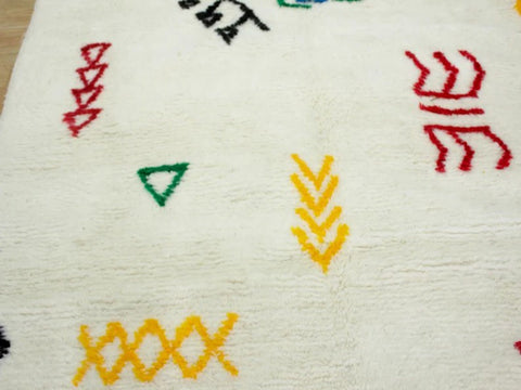 Beni ourain rug- Moroccan Rug- Custom size rug-Berber Rug - Custom rug- rugs for living room, Genuine lamb wool- Contemporary rug- All wool