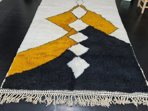 Beni ourain rug- Moroccan Rug- Custom size rug-Berber Rug - Custom rug- rugs for living room, Genuine lamb wool- Contemporary rug- All wool