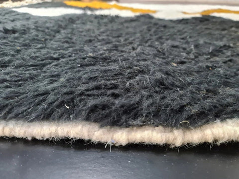 Beni ourain rug- Moroccan Rug- Custom size rug-Berber Rug - Custom rug- rugs for living room, Genuine lamb wool- Contemporary rug- All wool