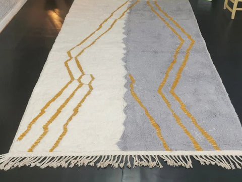 Beni ourain rug- Moroccan Rug- Custom size rug-Berber Rug - Custom rug- rugs for living room, Genuine lamb wool- Contemporary rug- All wool