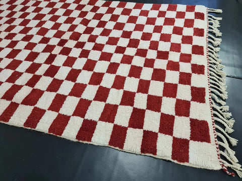 Beni ourain rug- Moroccan Rug- Custom size rug-Berber Rug - Custom rug- rugs for living room, Genuine lamb wool- Contemporary rug- All wool