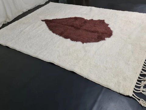 Beni ourain rug- Moroccan Rug- Custom size rug-Berber Rug - Custom rug- rugs for living room, Genuine lamb wool- Contemporary rug- All wool