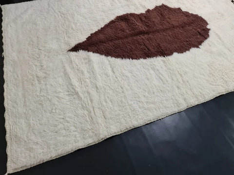 Beni ourain rug- Moroccan Rug- Custom size rug-Berber Rug - Custom rug- rugs for living room, Genuine lamb wool- Contemporary rug- All wool