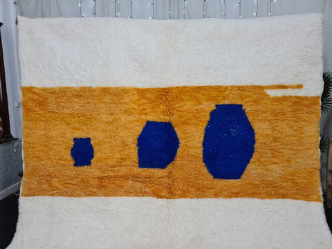 Beni ourain rug- Moroccan Rug- Custom size rug-Berber Rug - Custom rug- rugs for living room, Genuine lamb wool- Contemporary rug- All wool