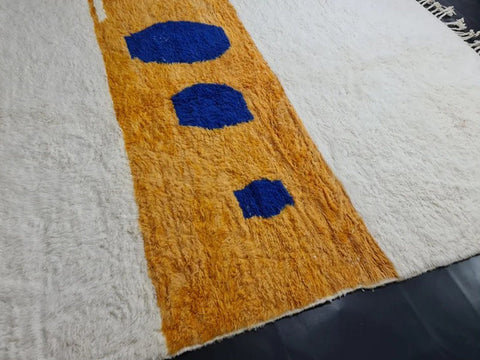 Beni ourain rug- Moroccan Rug- Custom size rug-Berber Rug - Custom rug- rugs for living room, Genuine lamb wool- Contemporary rug- All wool