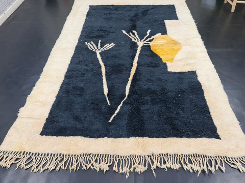 Beni ourain rug- Moroccan Rug- Custom size rug-Berber Rug - Custom rug- rugs for living room, Genuine lamb wool- Contemporary rug- All wool