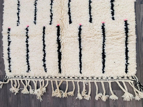 Beni ourain rug- Moroccan Rug- Custom size rug-Berber Rug - Custom rug- rugs for living room, Genuine lamb wool- Contemporary rug- All wool