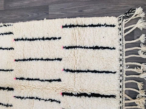 Beni ourain rug- Moroccan Rug- Custom size rug-Berber Rug - Custom rug- rugs for living room, Genuine lamb wool- Contemporary rug- All wool