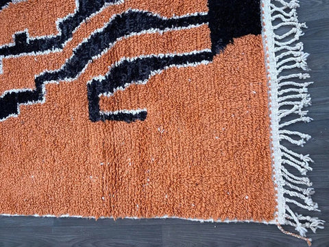 Beni ourain rug- Moroccan Rug- Custom size rug-Berber Rug - Custom rug- rugs for living room, Genuine lamb wool- Contemporary rug- All wool