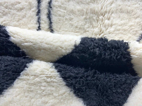 Beni ourain rug- Moroccan Rug- Custom size rug-Berber Rug - Custom rug- rugs for living room, Genuine lamb wool- Contemporary rug- All wool
