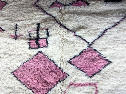 Beni ourain rug- Moroccan Rug- Custom size rug-Berber Rug - Custom rug- rugs for living room, Genuine lamb wool- Contemporary rug- All wool