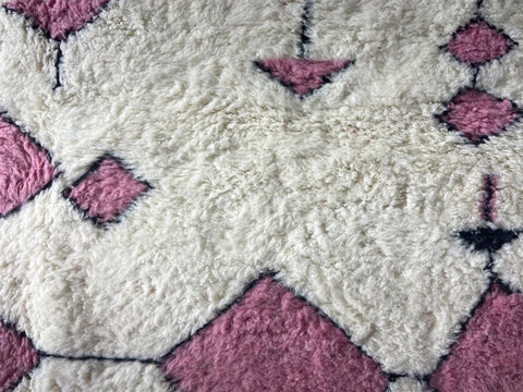 Beni ourain rug- Moroccan Rug- Custom size rug-Berber Rug - Custom rug- rugs for living room, Genuine lamb wool- Contemporary rug- All wool