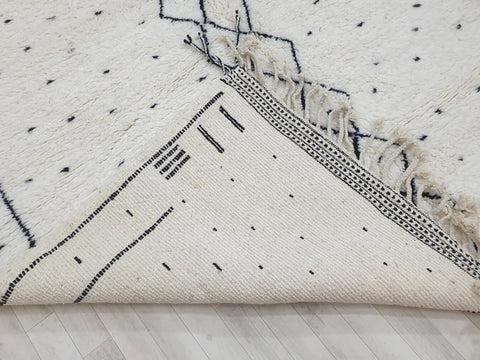 Beni ourain rug- Moroccan Rug- Custom size rug-Berber Rug - Custom rug- rugs for living room, Genuine lamb wool- Contemporary rug- All wool