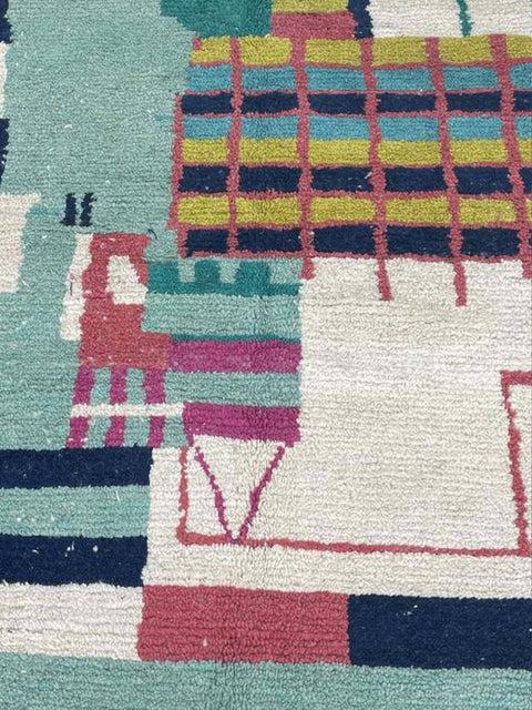 Beni ourain rug- Moroccan Rug- Custom size rug-Berber Rug - Custom rug- rugs for living room, Genuine lamb wool- Contemporary rug- All wool