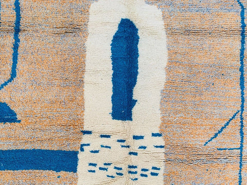 Beni ourain rug- Moroccan Rug- Custom size rug-Berber Rug - Custom rug- rugs for living room, Genuine lamb wool- Contemporary rug- All wool