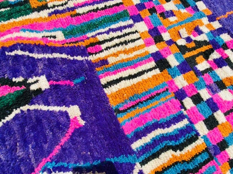 Beni ourain rug- Moroccan Rug- Custom size rug-Berber Rug - Custom rug- rugs for living room, Genuine lamb wool- Contemporary rug- All wool