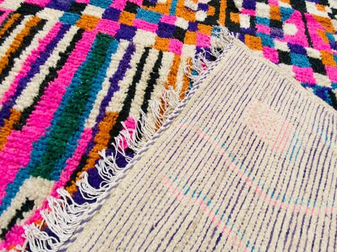 Beni ourain rug- Moroccan Rug- Custom size rug-Berber Rug - Custom rug- rugs for living room, Genuine lamb wool- Contemporary rug- All wool