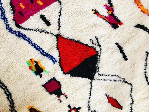 Beni ourain rug- Moroccan Rug- Custom size rug-Berber Rug - Custom rug- rugs for living room, Genuine lamb wool- Contemporary rug- All wool