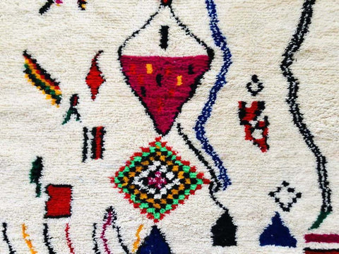 Beni ourain rug- Moroccan Rug- Custom size rug-Berber Rug - Custom rug- rugs for living room, Genuine lamb wool- Contemporary rug- All wool