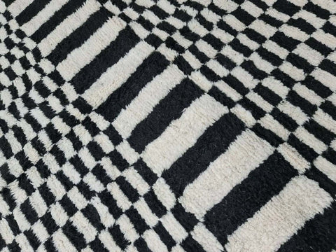 Beni ourain rug- Moroccan Rug- Custom size rug-Berber Rug - Custom rug- rugs for living room, Genuine lamb wool- Contemporary rug- All wool