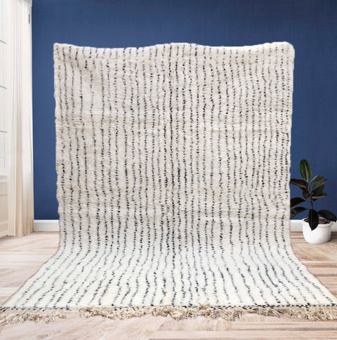 Beni ourain rug- Moroccan Rug- Custom size rug-Berber Rug - Custom rug- rugs for living room, Genuine lamb wool- Contemporary rug- All wool