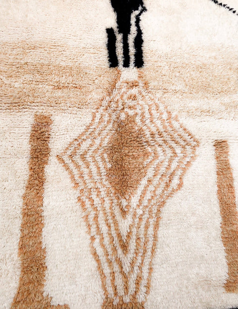 Beni ourain rug- Moroccan Rug- Custom size rug-Berber Rug - Custom rug- rugs for living room, Genuine lamb wool- Contemporary rug- All wool