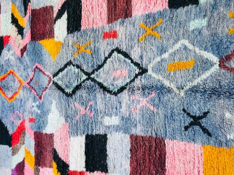 Beni ourain rug- Moroccan Rug- Custom size rug-Berber Rug - Custom rug- rugs for living room, Genuine lamb wool- Contemporary rug- All wool