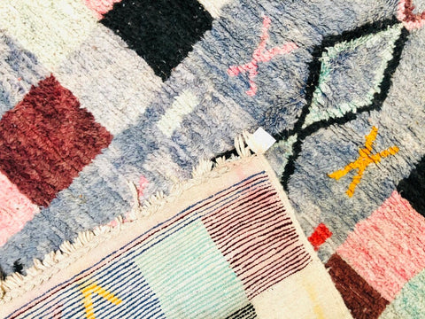 Beni ourain rug- Moroccan Rug- Custom size rug-Berber Rug - Custom rug- rugs for living room, Genuine lamb wool- Contemporary rug- All wool