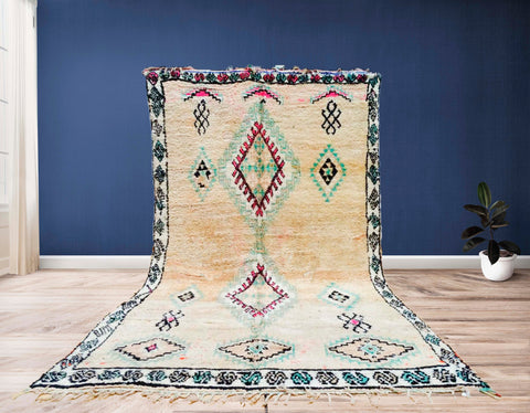 Beni ourain rug- Moroccan Rug- Custom size rug-Berber Rug - Custom rug- rugs for living room, Genuine lamb wool- Contemporary rug- All wool