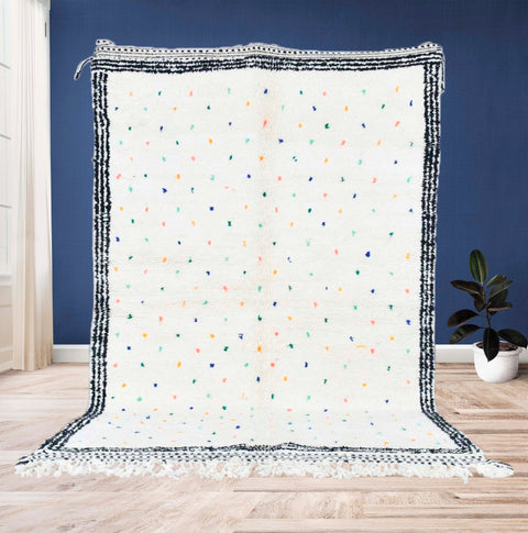 Beni ourain rug- Moroccan Rug- Custom size rug-Berber Rug - Custom rug- rugs for living room, Genuine lamb wool- Contemporary rug- All wool