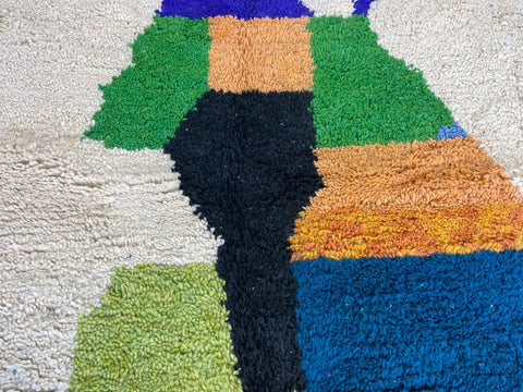 Beni ourain rug- Moroccan Rug- Custom size rug-Berber Rug - Custom rug- rugs for living room, Genuine lamb wool- Contemporary rug- All wool