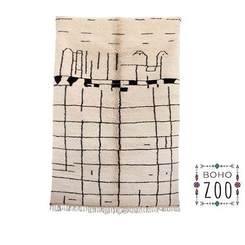 Handmade 8x10 rug- Moroccan Rug- berber rug-Berber Rug - Custom rug- rugs for living room, area rug- beni ourain rug- rugs