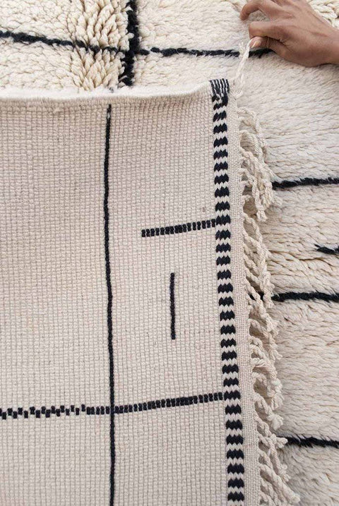 Handmade 8x10 rug- Moroccan Rug- berber rug-Berber Rug - Custom rug- rugs for living room, area rug- beni ourain rug- rugs