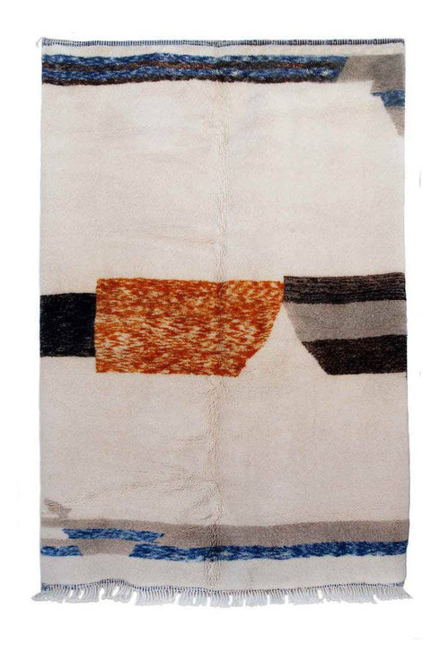 Handmade 8x10 rug- Moroccan Rug- berber rug-Berber Rug - Custom rug- rugs for living room, area rug- beni ourain rug- rugs