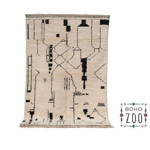 Handmade 8x10 rug- Moroccan Rug- berber rug-Berber Rug - Custom rug- rugs for living room, area rug- beni ourain rug- rugs