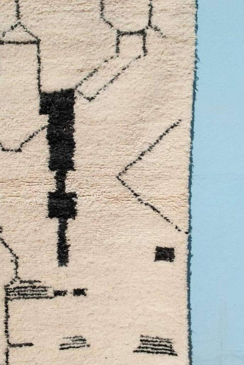 Handmade 8x10 rug- Moroccan Rug- berber rug-Berber Rug - Custom rug- rugs for living room, area rug- beni ourain rug- rugs