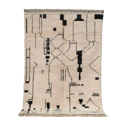 Handmade 8x10 rug- Moroccan Rug- berber rug-Berber Rug - Custom rug- rugs for living room, area rug- beni ourain rug- rugs