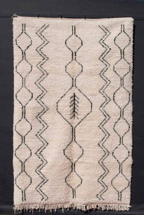 Handmade 8x10 rug- Moroccan Rug- berber rug-Berber Rug - Custom rug- rugs for living room, area rug- beni ourain rug- rugs