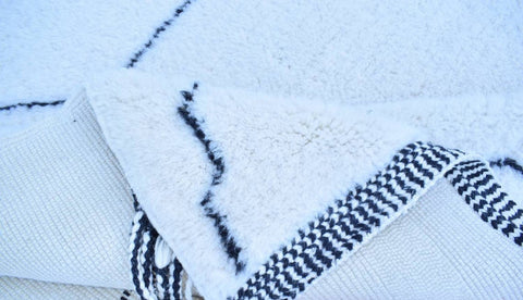 Beni ourain rug- Moroccan Rug- Custom size rug-Berber Rug - Custom rug- rugs for living room, Genuine lamb wool- Contemporary rug- All wool