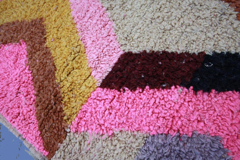 Beni ourain rug- Moroccan Rug- Custom size rug-Berber Rug - Custom rug- rugs for living room, Genuine lamb wool- Contemporary rug- All wool