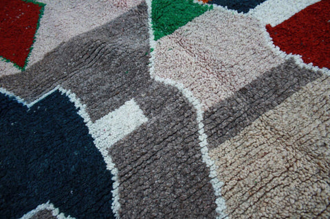 Beni ourain rug- Moroccan Rug- Custom size rug-Berber Rug - Custom rug- rugs for living room, Genuine lamb wool- Contemporary rug- All wool