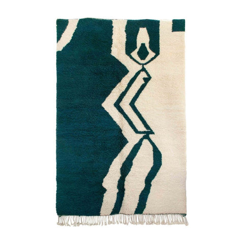Beni ourain rug- Moroccan Rug- 8x10 rugs-Berber Rug - azilal rug- living room rug, area rug- handmade rug- rugs rugs