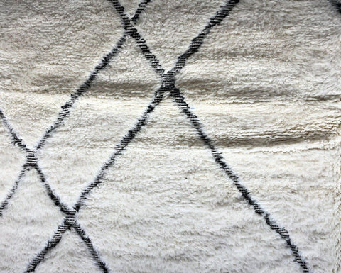 Beni ourain rug- Moroccan Rug- Custom size rug-Berber Rug - Custom rug- rugs for living room, Genuine lamb wool- Contemporary rug- All wool