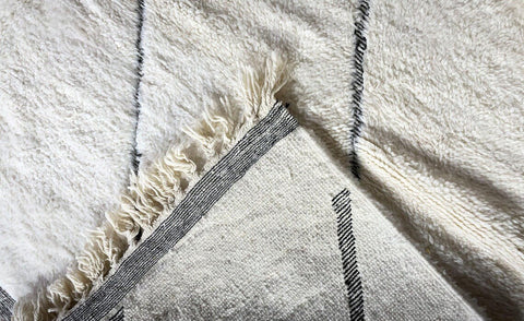 Beni ourain rug- Moroccan Rug- Custom size rug-Berber Rug - Custom rug- rugs for living room, Genuine lamb wool- Contemporary rug- All wool
