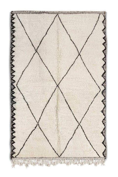 Beni ourain rug- Moroccan Rug- 8x10 rugs-Berber Rug - azilal rug- living room rug, area rug- handmade rug- rugs rugs