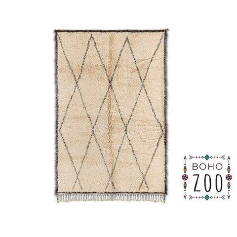 Beni ourain rug- Moroccan Rug- 8x10 rugs-Berber Rug - azilal rug- living room rug, area rug- handmade rug- rugs rugs